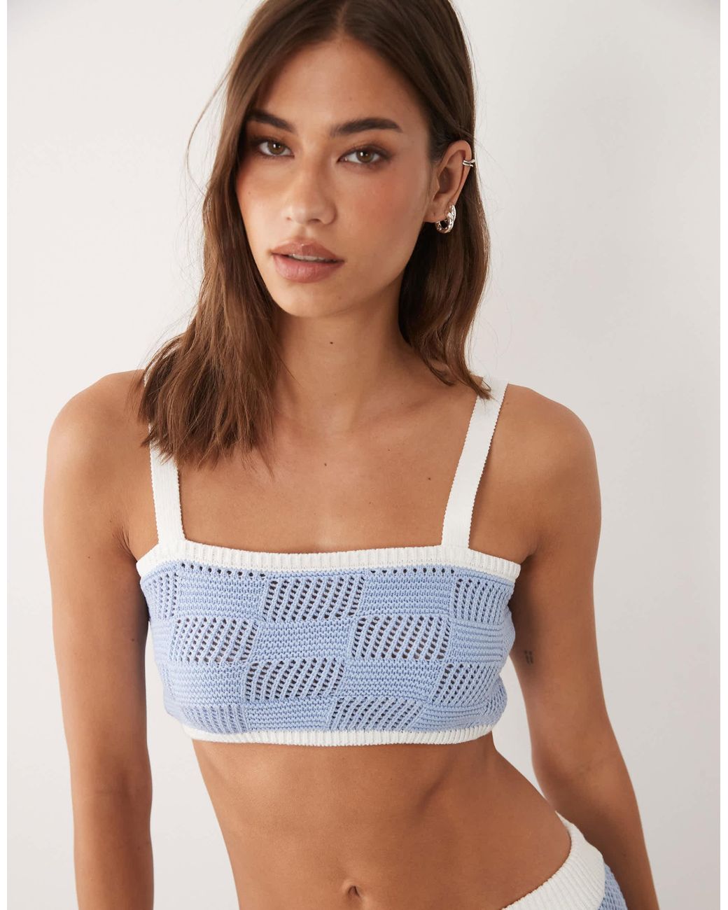 Crop top d'ensemble 4th & Reckless en coloris Blue