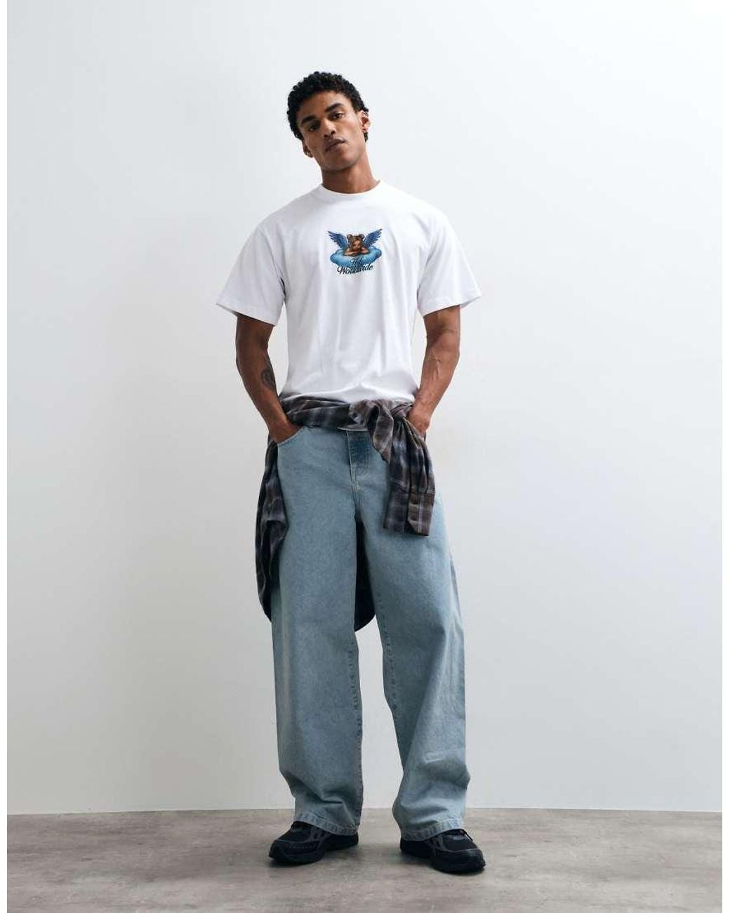 Huf White Graphic Bliss T-Shirt for men