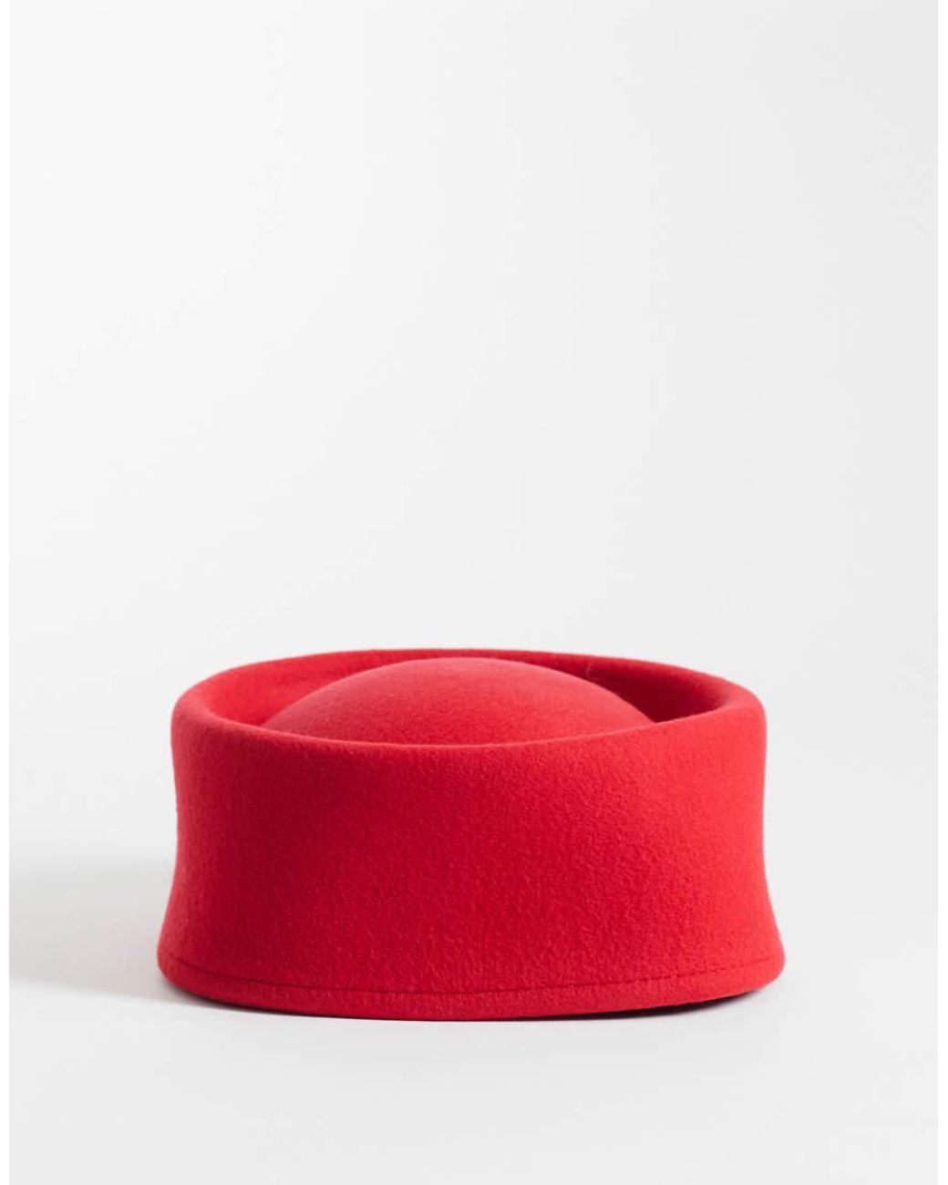 ASOS Red Pillbox Hat