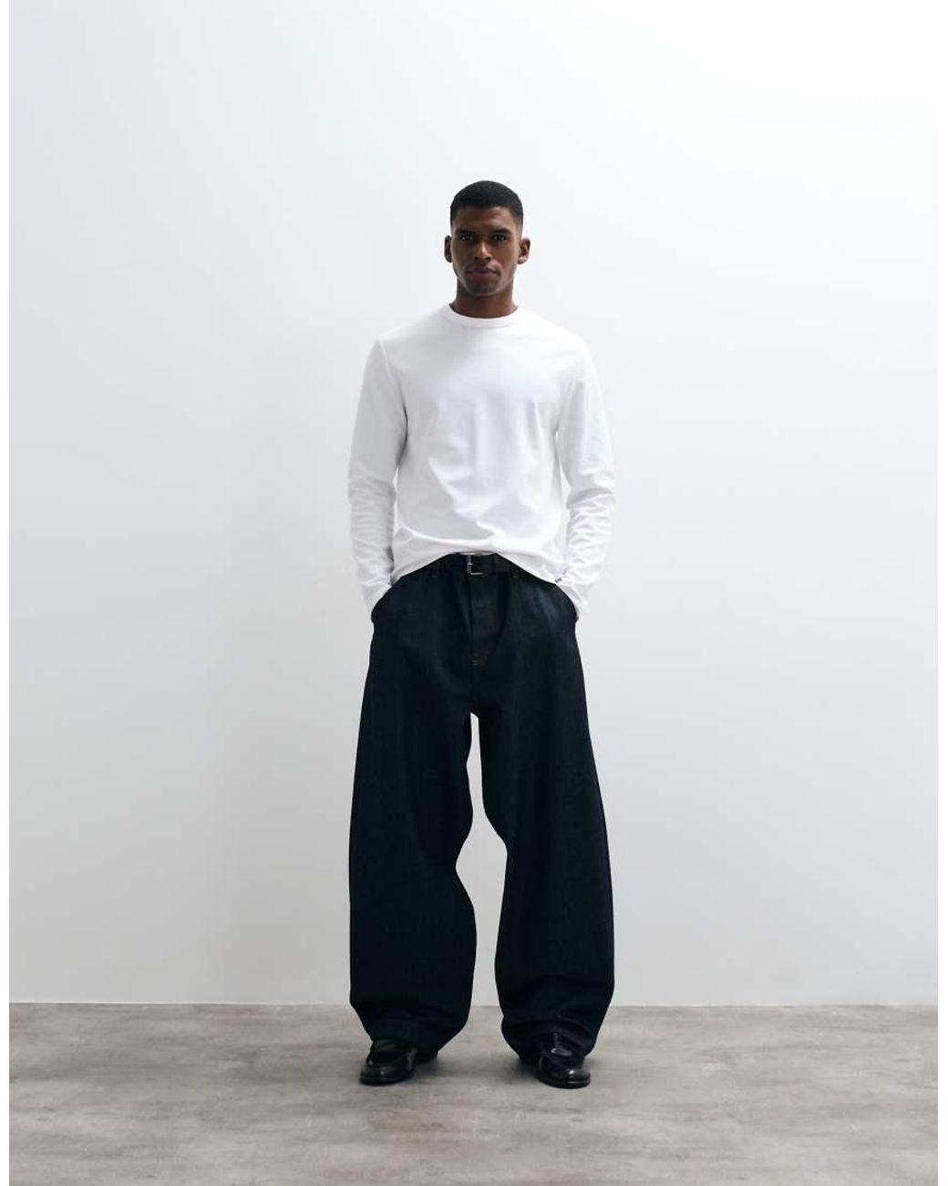 ASOS White Breathemax Heavyweight Regular Fit Long Sleeve T-Shirt for men