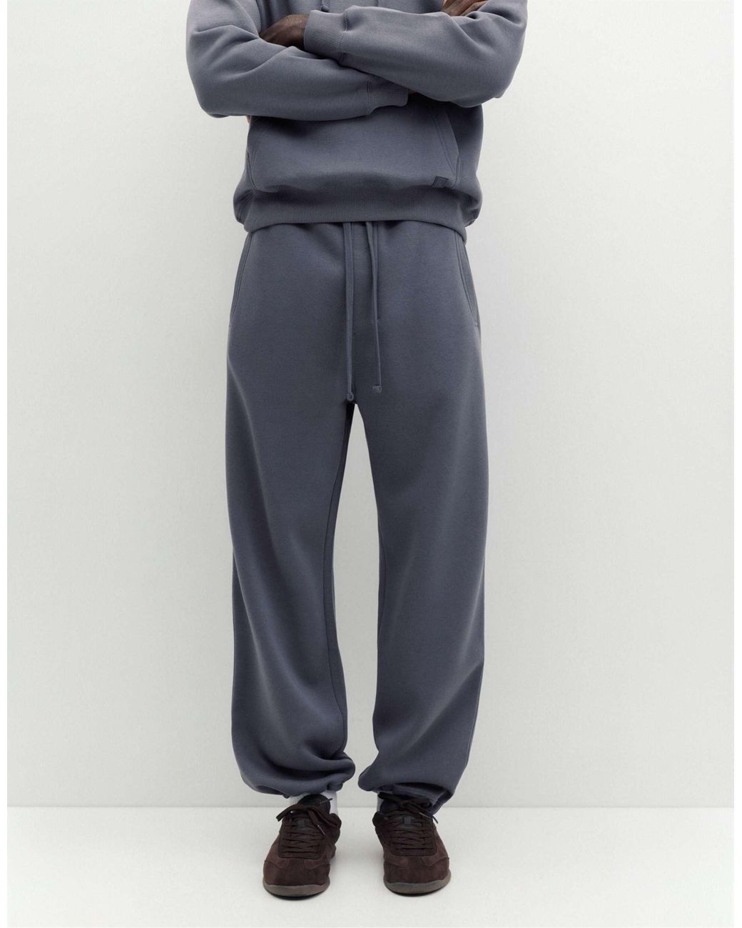 Jogger baggy gris Pull&Bear pour homme en coloris Blue
