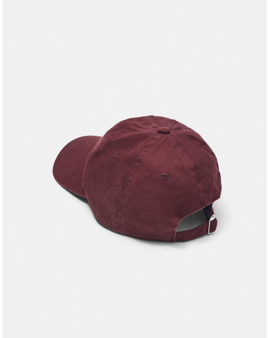 Casquette basique bordeaux Pull&Bear en coloris Red