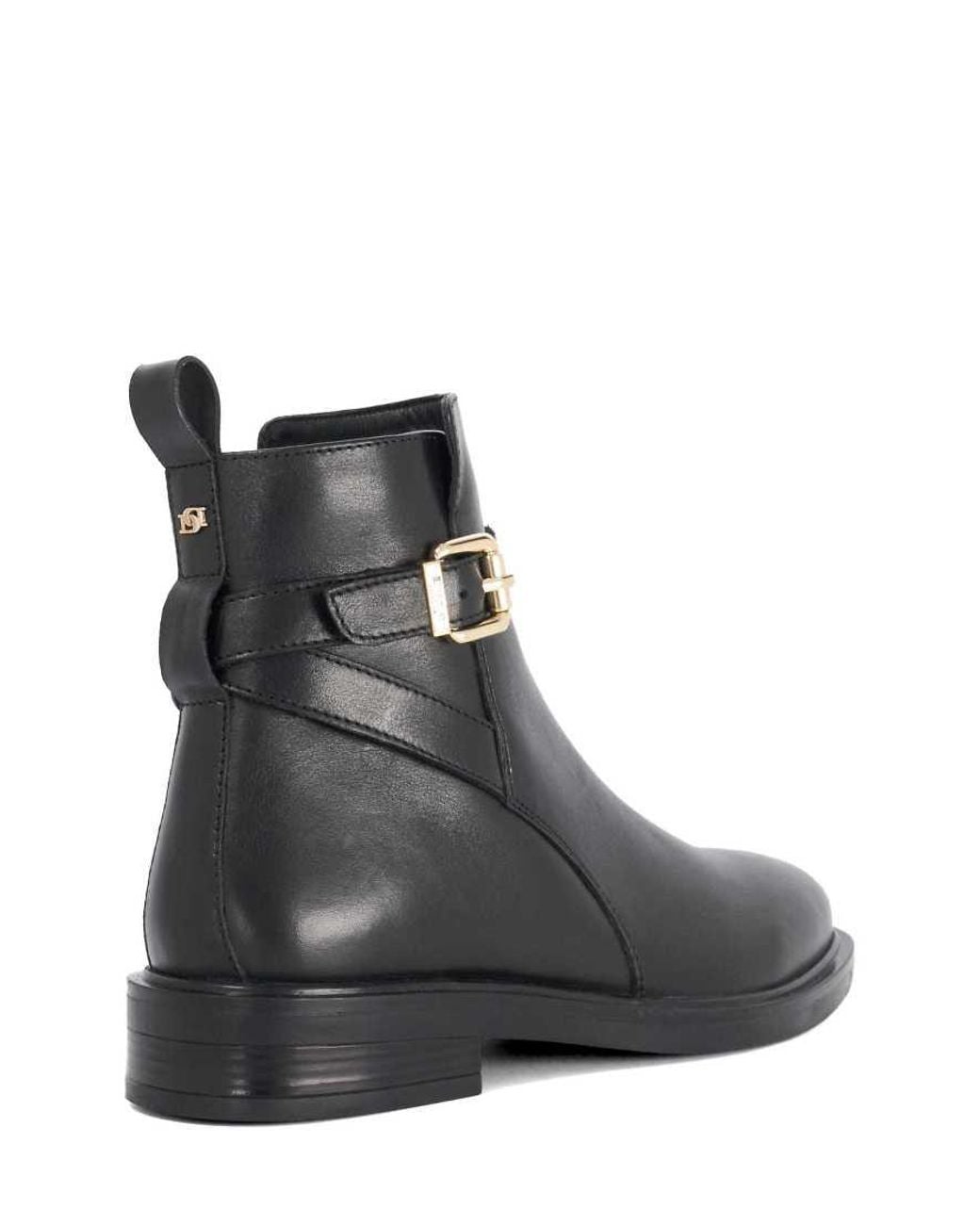 Dune Black Palmy Ankle Boots
