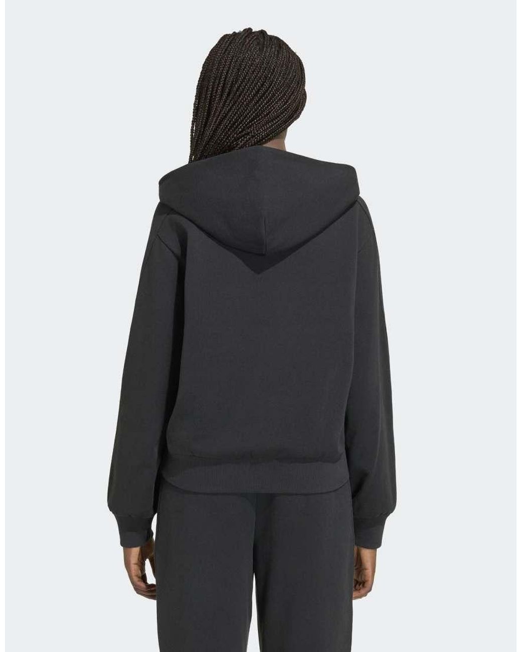 Adidas Originals Black Adidas Kit Small Logo Full Zip Hoodie