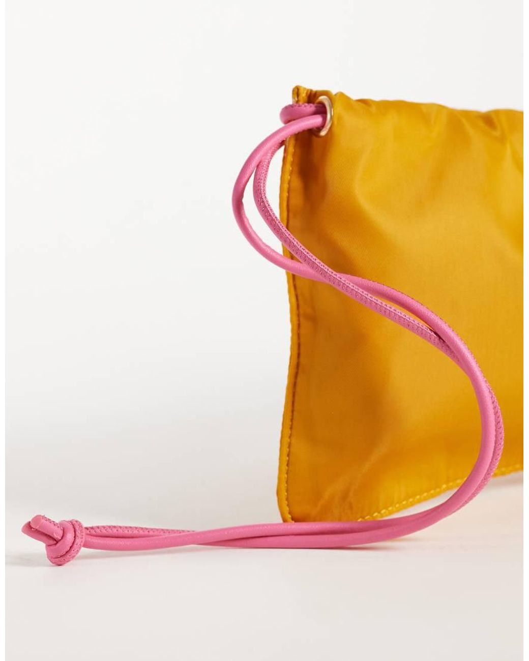 ASOS Orange Pouch Clutch Bag