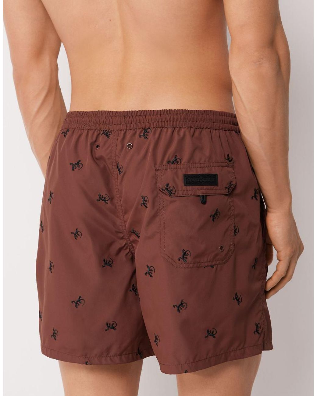 Calzedonia Purple Pattern Swim Boxer Formentera for men