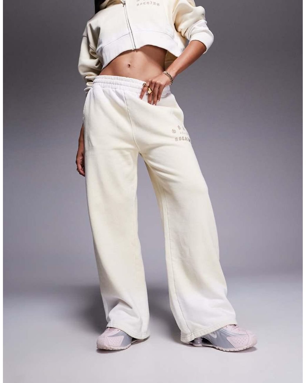 Good For Nothing Gray Spray Effect Relaxed Wide Leg Jogger