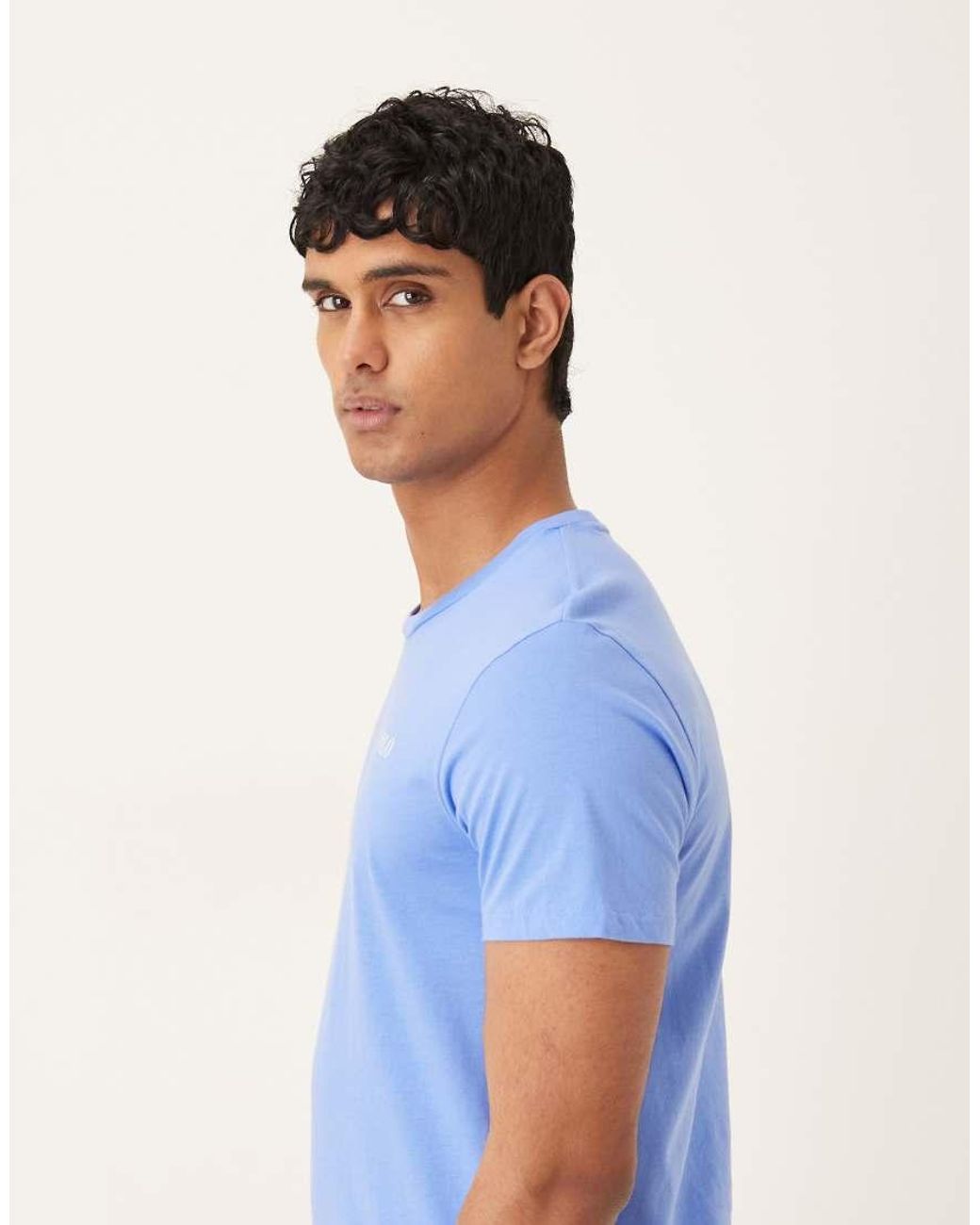 Polo Ralph Lauren Blue Central Logo Short Sleeve Lounge T-shirt for men