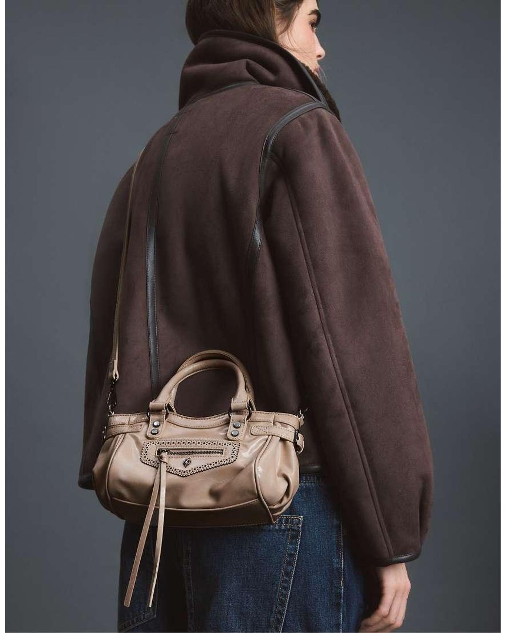 Stradivarius White City Crossbody Bag