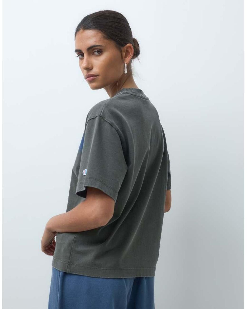 Champion Gray Future Memories Oversized T-Shirt