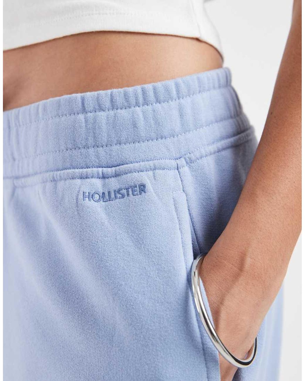 Hollister Blue Low Rise Wide Leg joggers