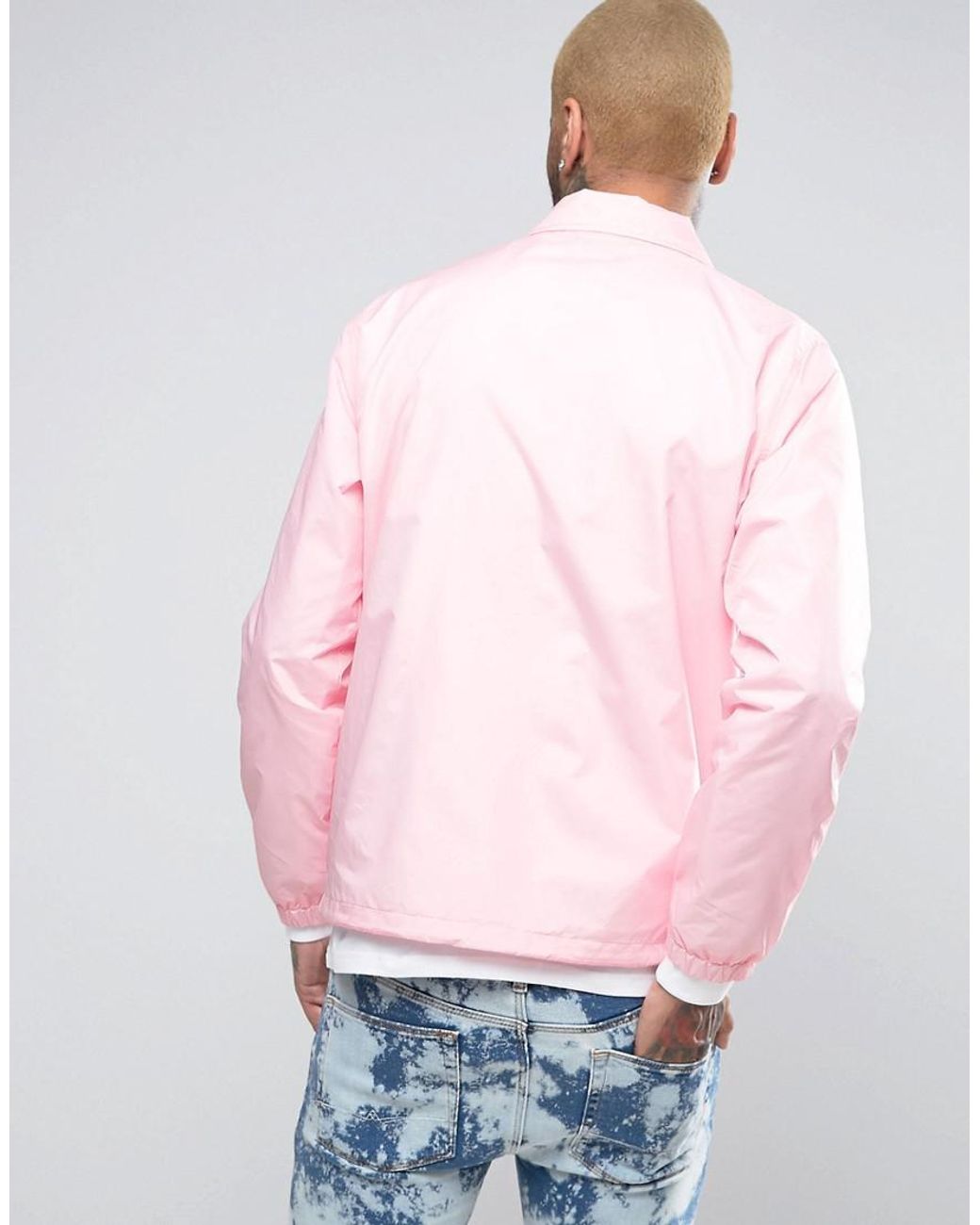 Carhartt WIP Strike Coach Jacket in Pink for Men | Lyst