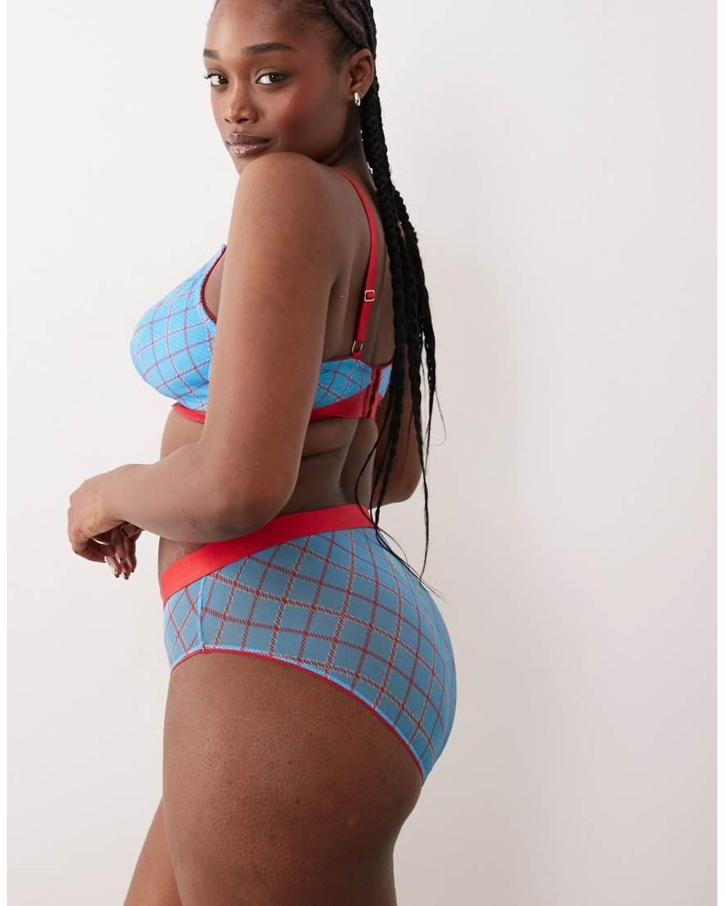 Lemonade Dolls Brown Stretch Mesh High Waisted Briefs