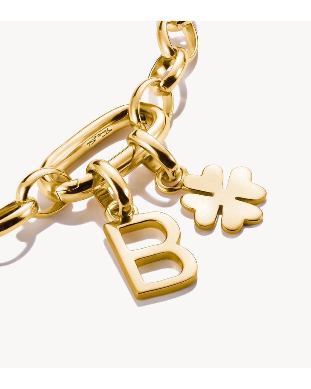 Thomas Sabo Metallic Charm Pendant Lucky Clover Connect-Plated