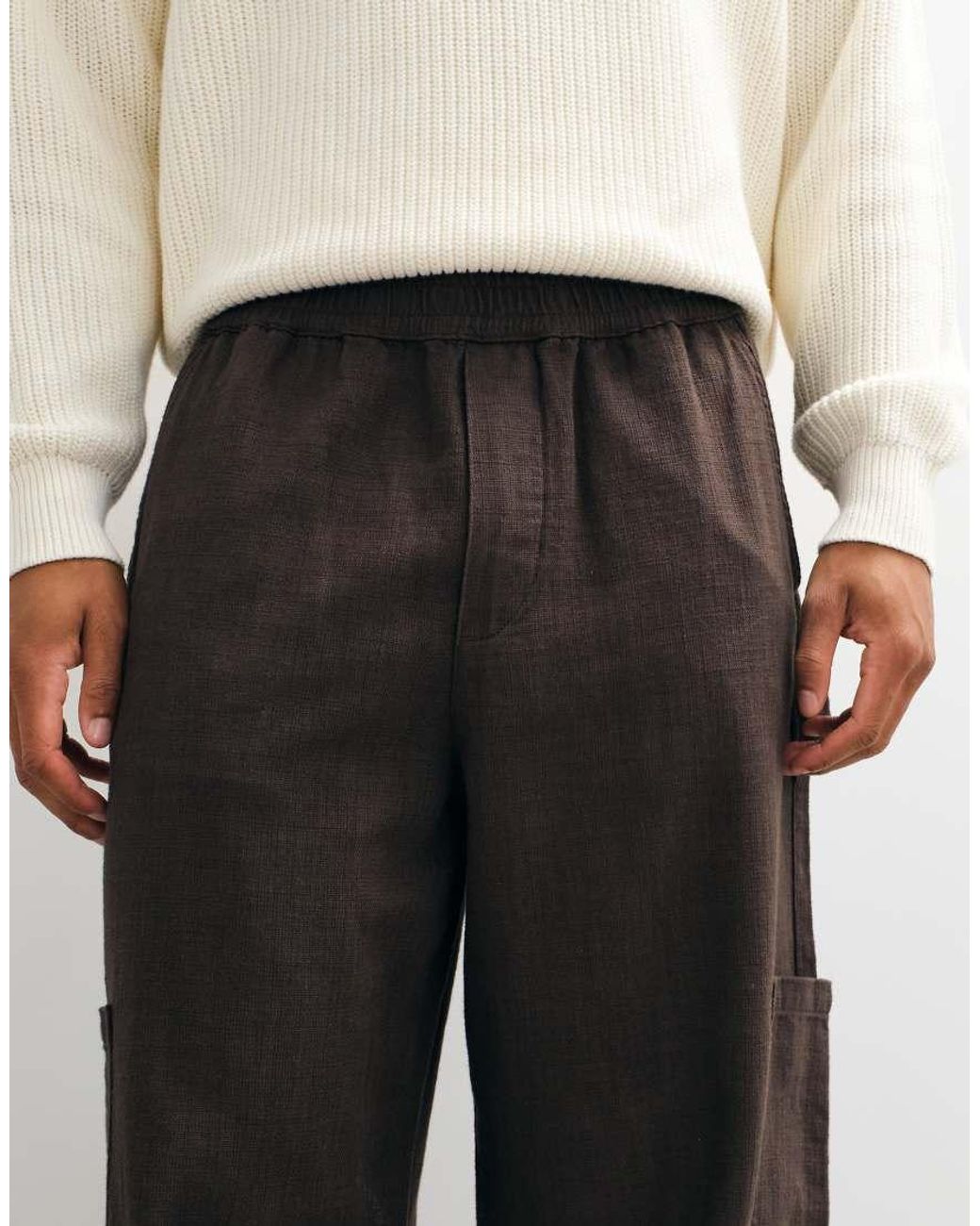 ASOS Black baggy Cargo Pants for men