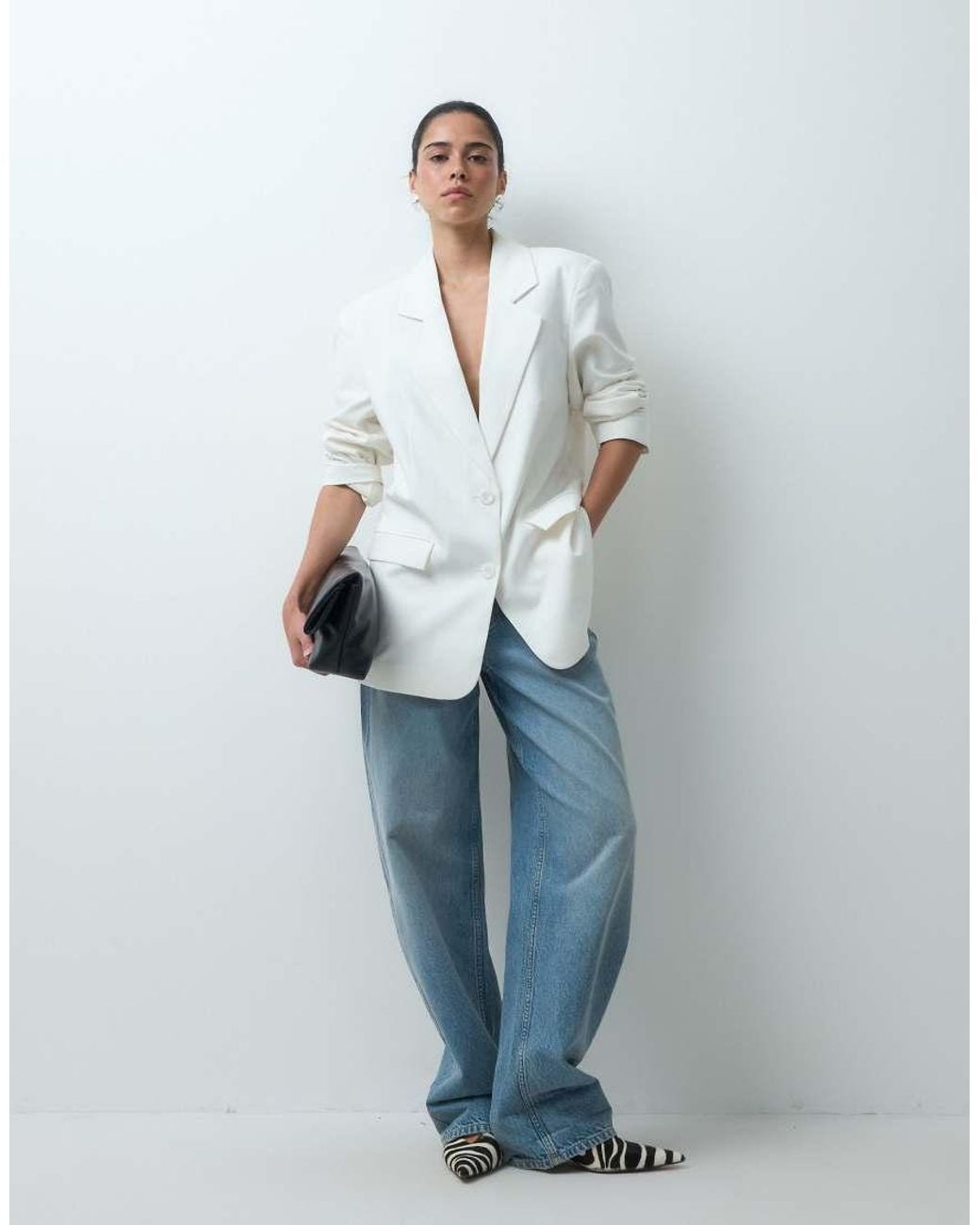ASOS White Tailored Oversized Blazer