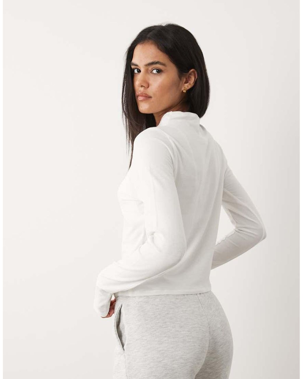 New Balance White Athletics Crafted Long Sleeve T-shirt