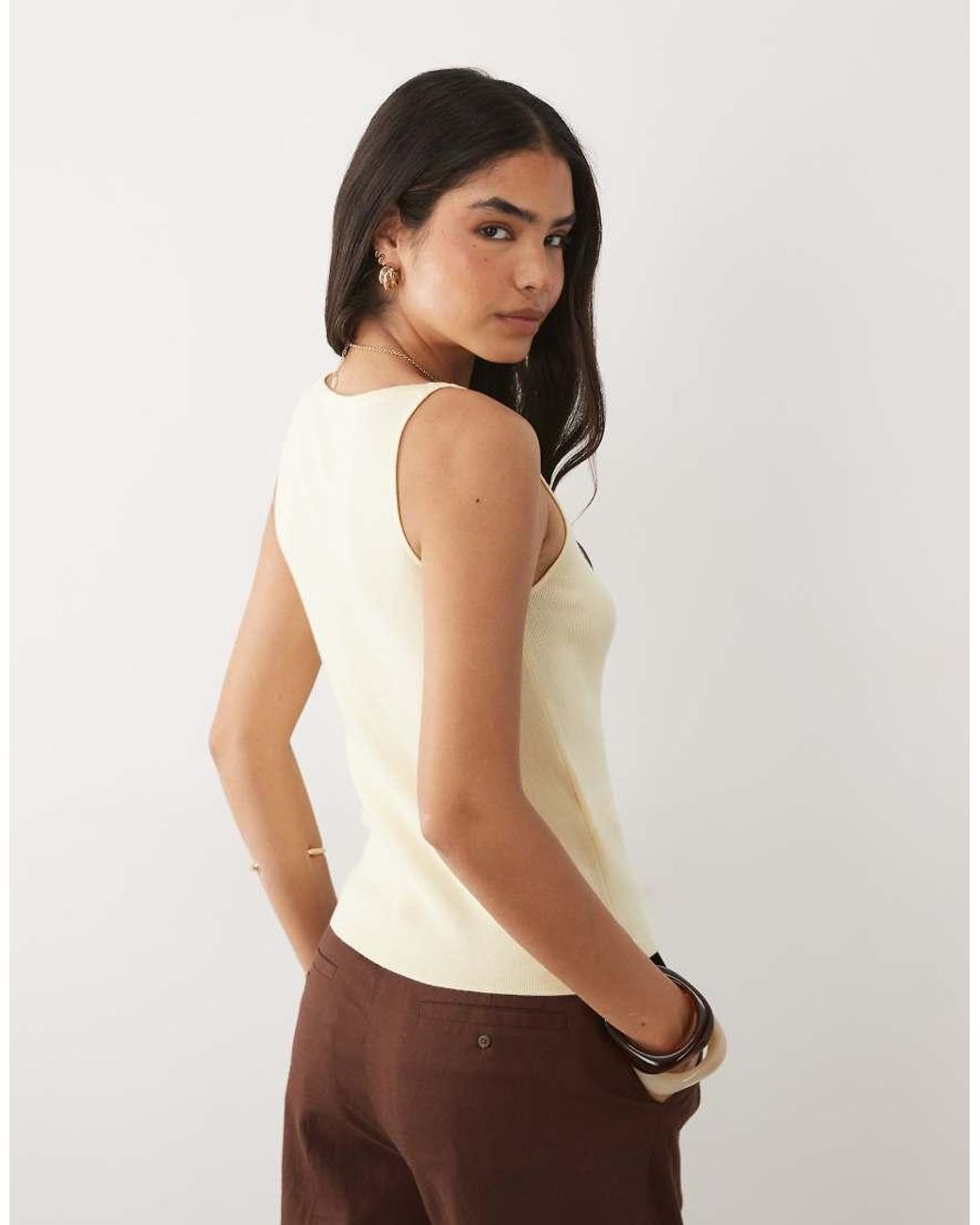 Mango Natural Cotton Mix Tank Top