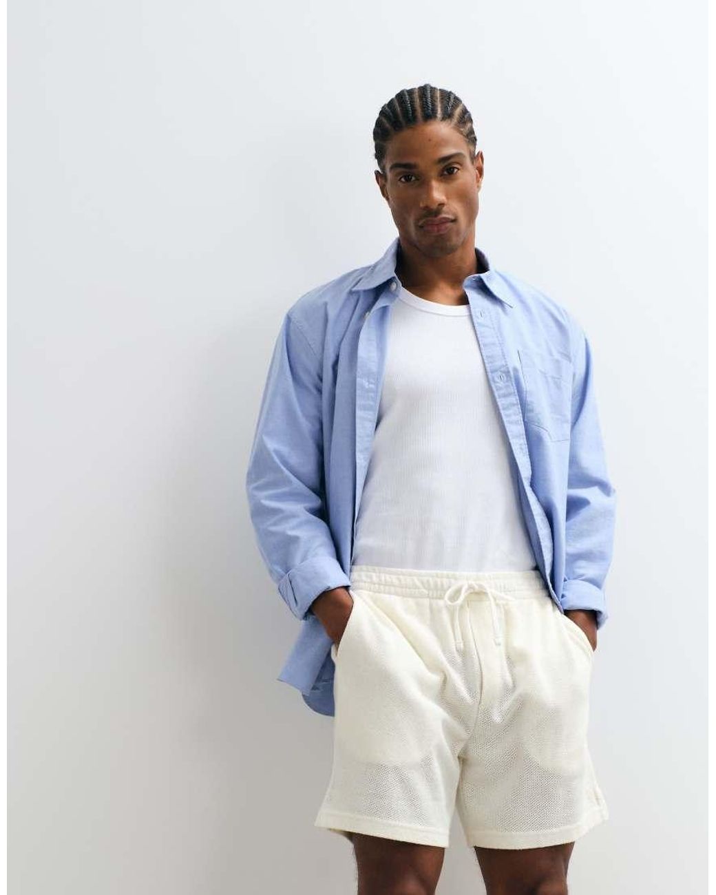 Polo Ralph Lauren Blue Oversized Fit Shorts for men