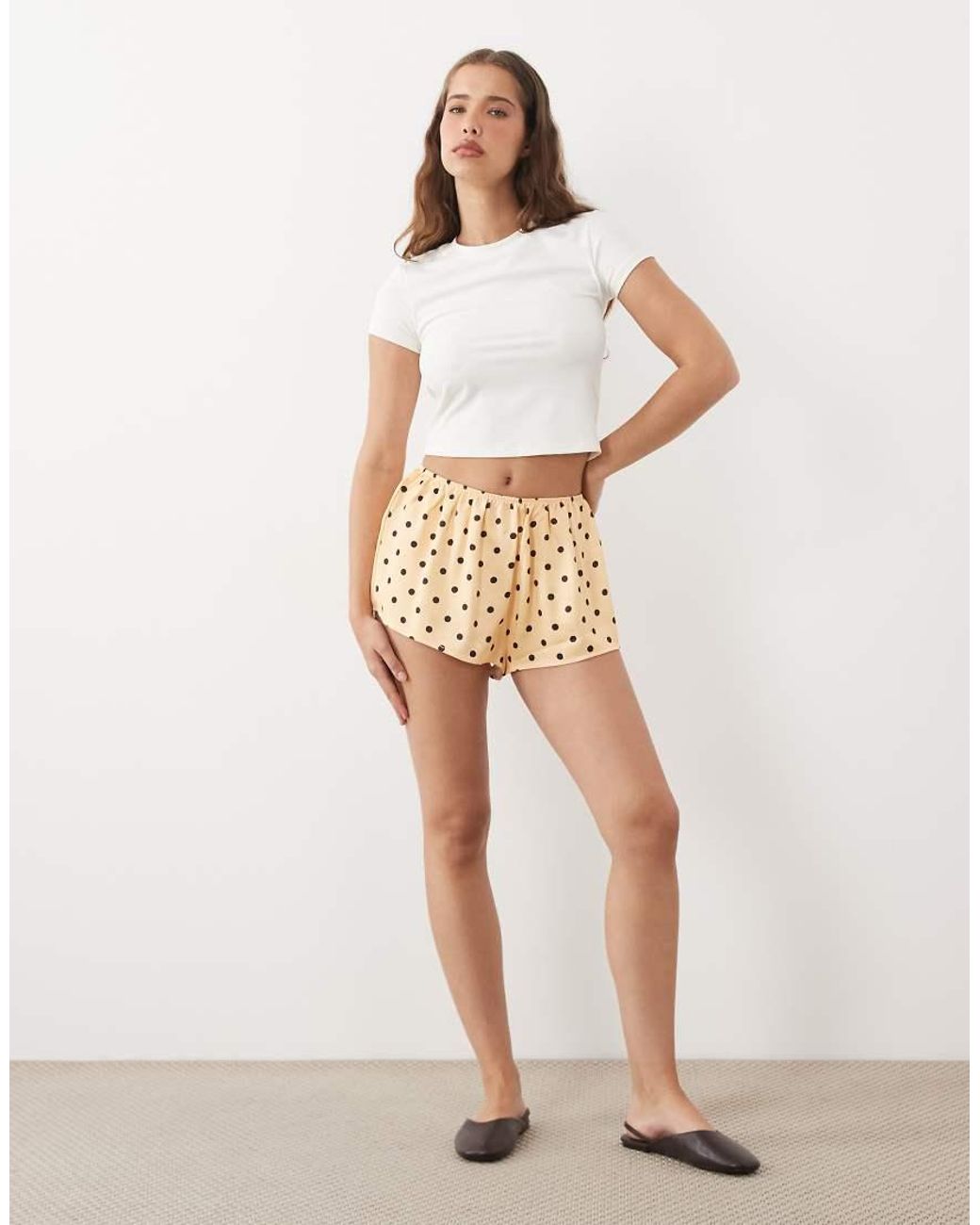 Miss Selfridge Multicolor Satin Shorts