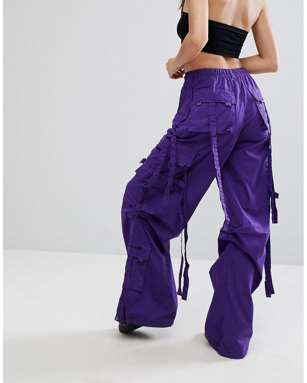 Criminal Damage Purple Cargo Pant | Lyst