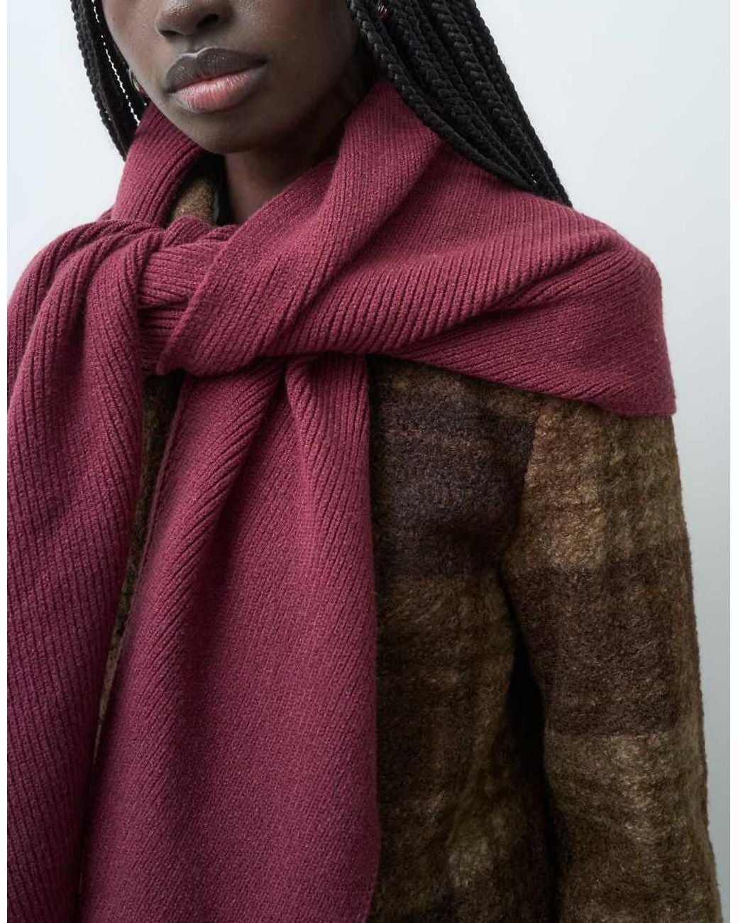 Pieces Red Triangle Scarf