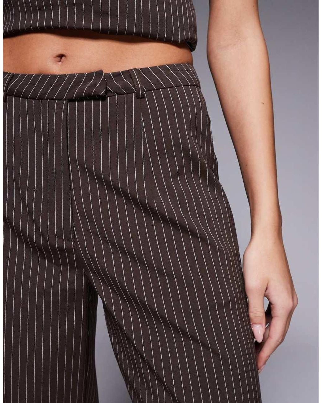 Kaiia Gray Exclusive Tailored Wide Leg Pants