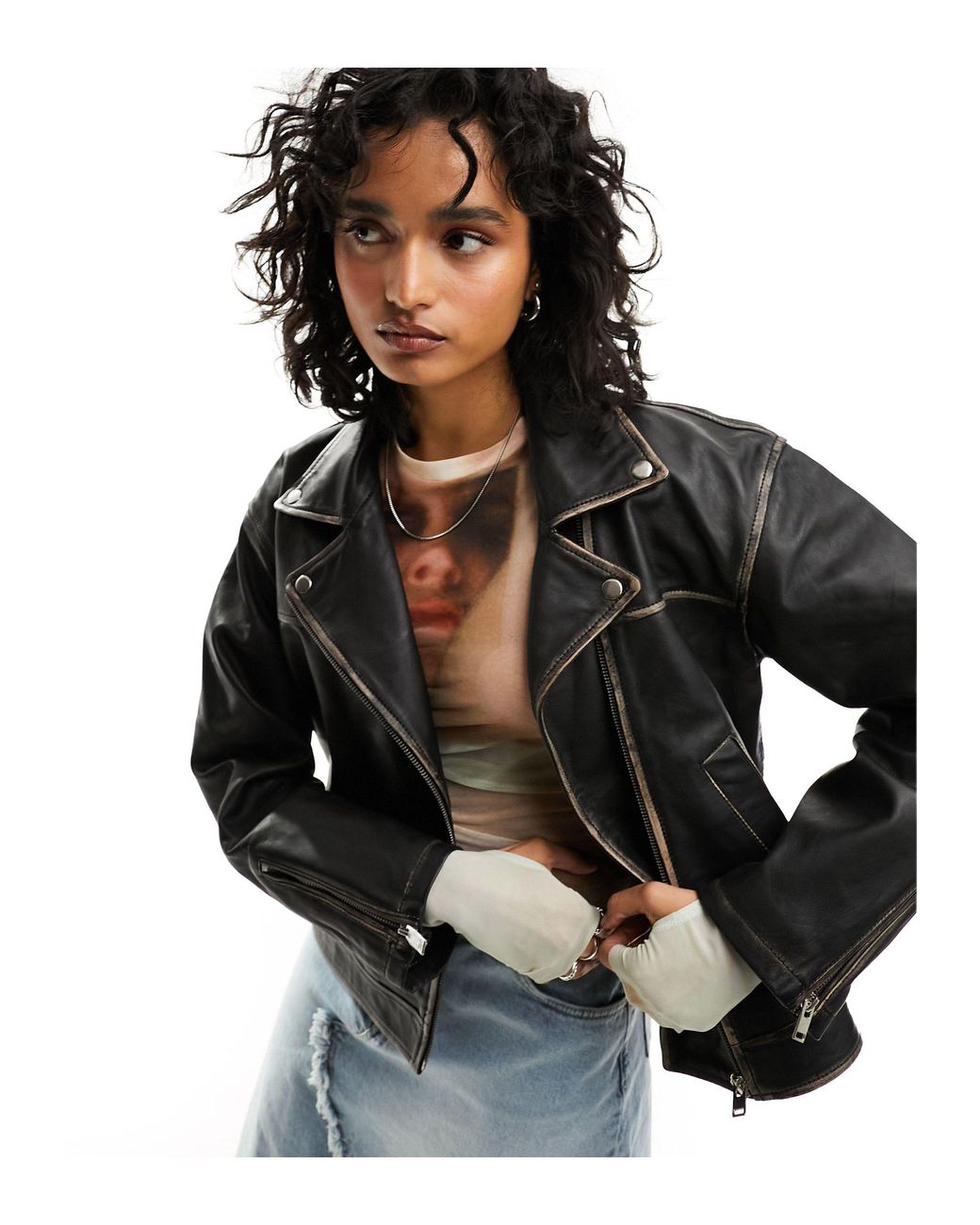 Bolongaro trevor top women's leather jacket