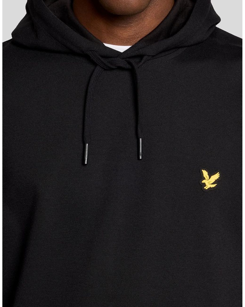 Lyle & Scott Black Sports Lightweight Hoodie for men