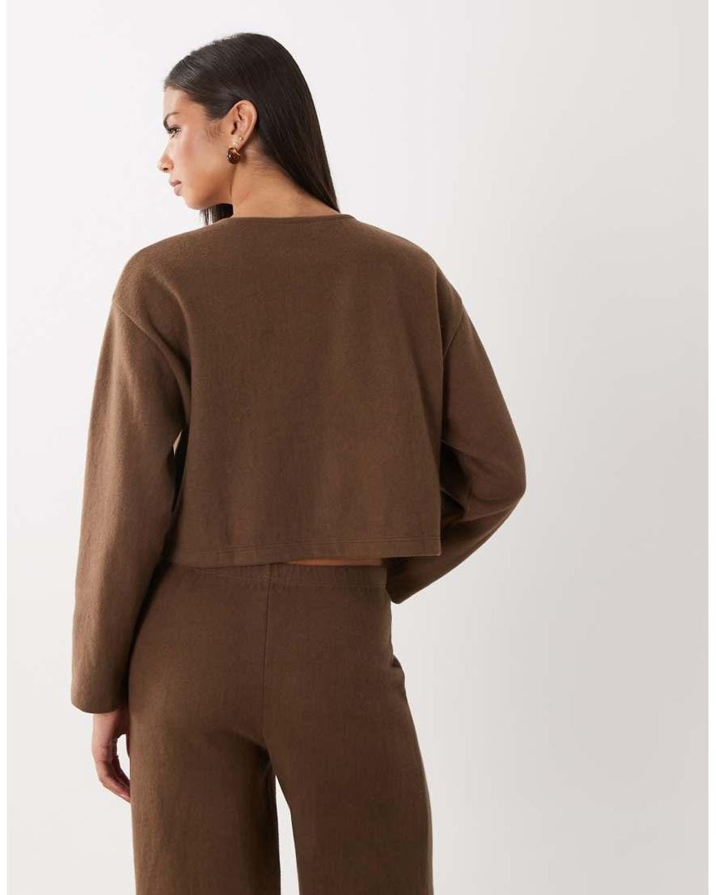 Miss Selfridge Brown Super Soft Cardigan