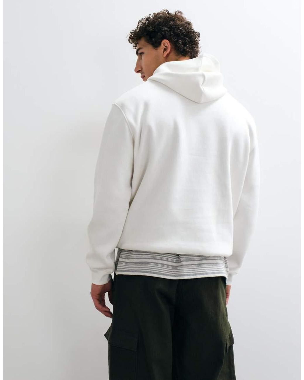 ASOS White Essentials Relaxed Hoodie for men