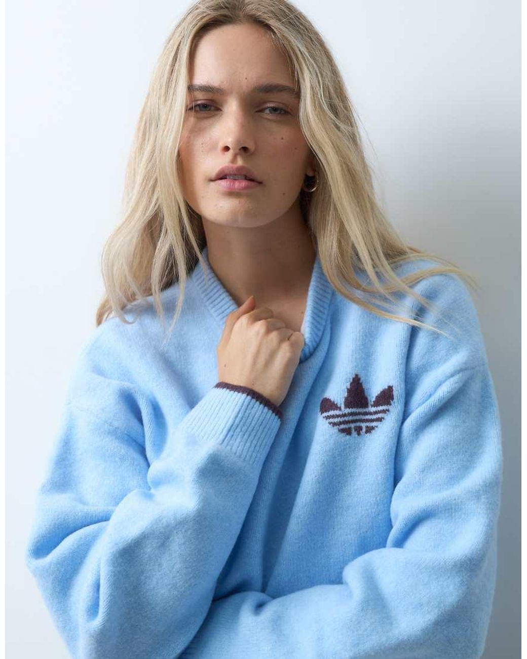Adidas Originals Blue Knitted Jumper