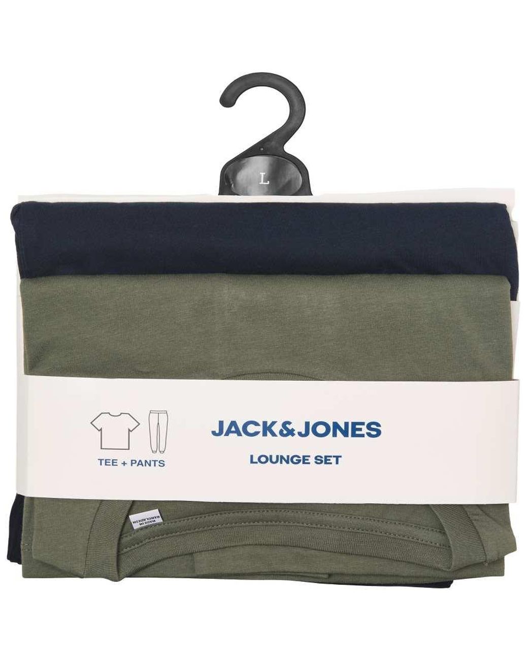 Jack & Jones Green Everest Tee And Pants Lounge Set for men
