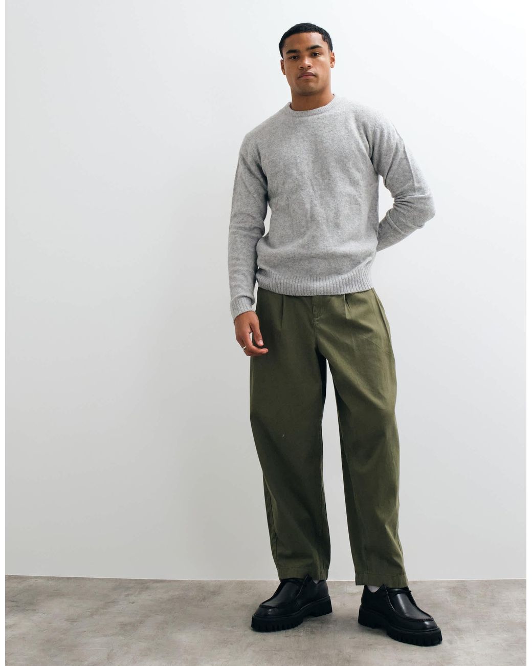 Studio pull ras Brave Soul pour homme en coloris Gray
