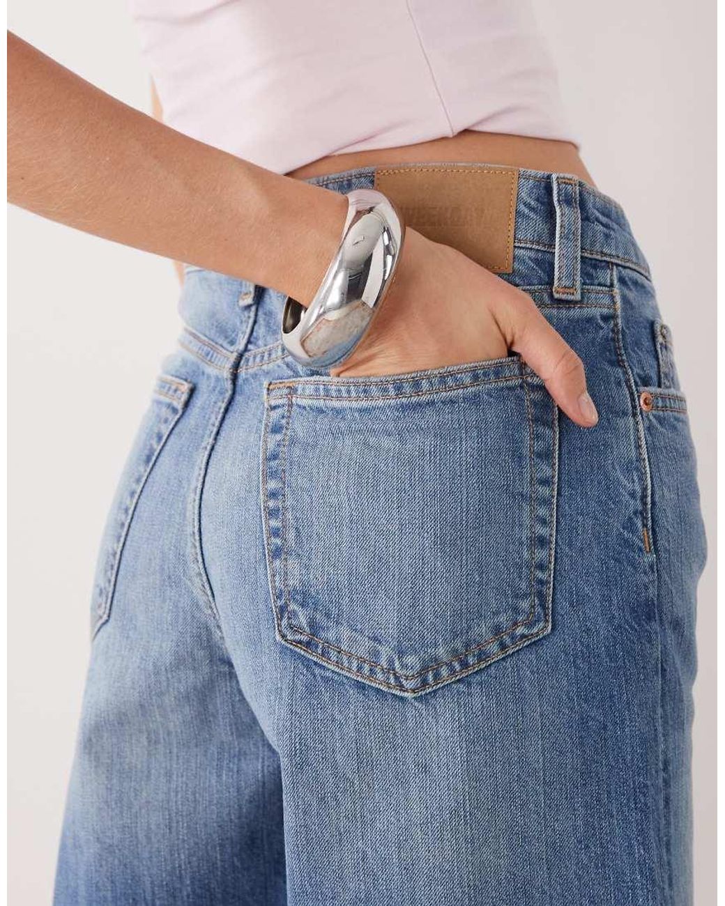 Weekday Blue Monterey Denim Shorts