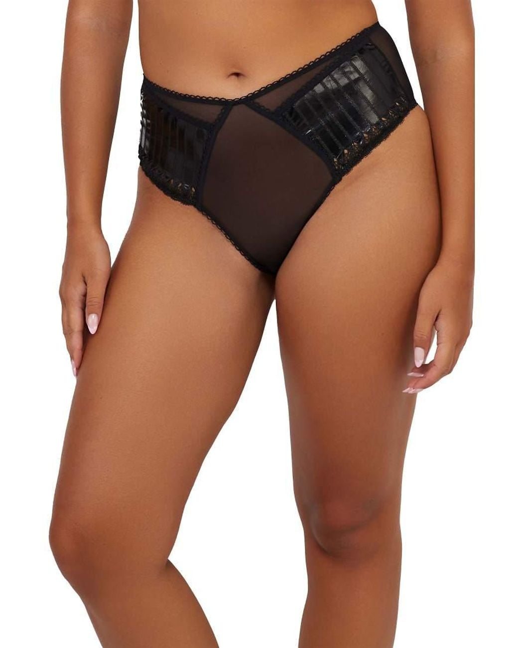 Playful Promises Black Jacinda Embroide Brief