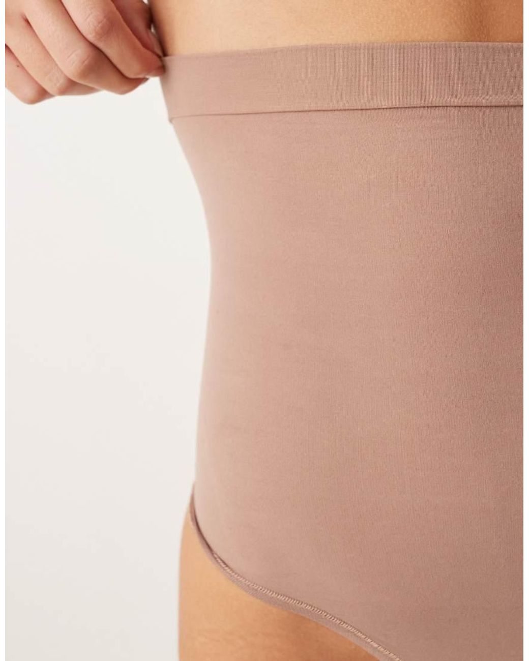 Spanx Brown Sculpt Seamless Power High-waisted Lingerie Thong