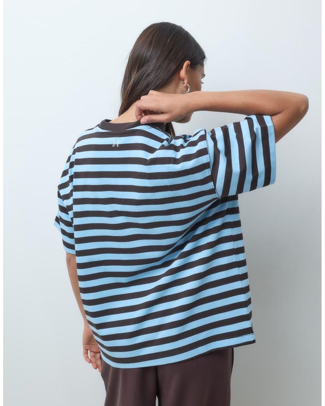 4505 Blue Icon Heavyweight Cotton Oversized T-shirt With Quick Dry Finish