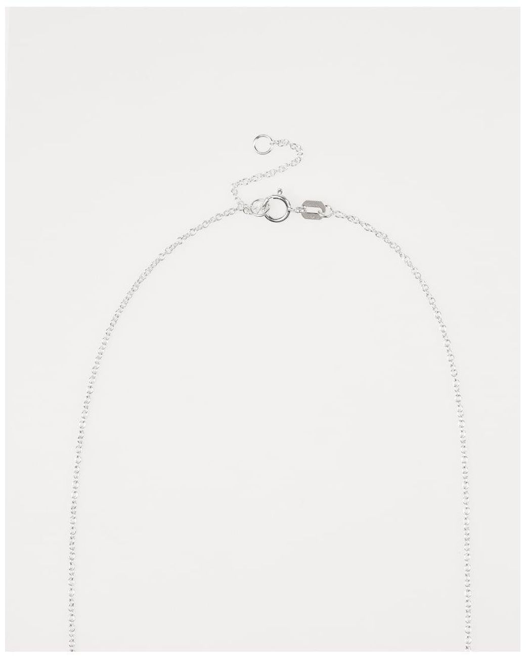 Lovisa White Sterling Mini Puffy Heart Pendant Necklace