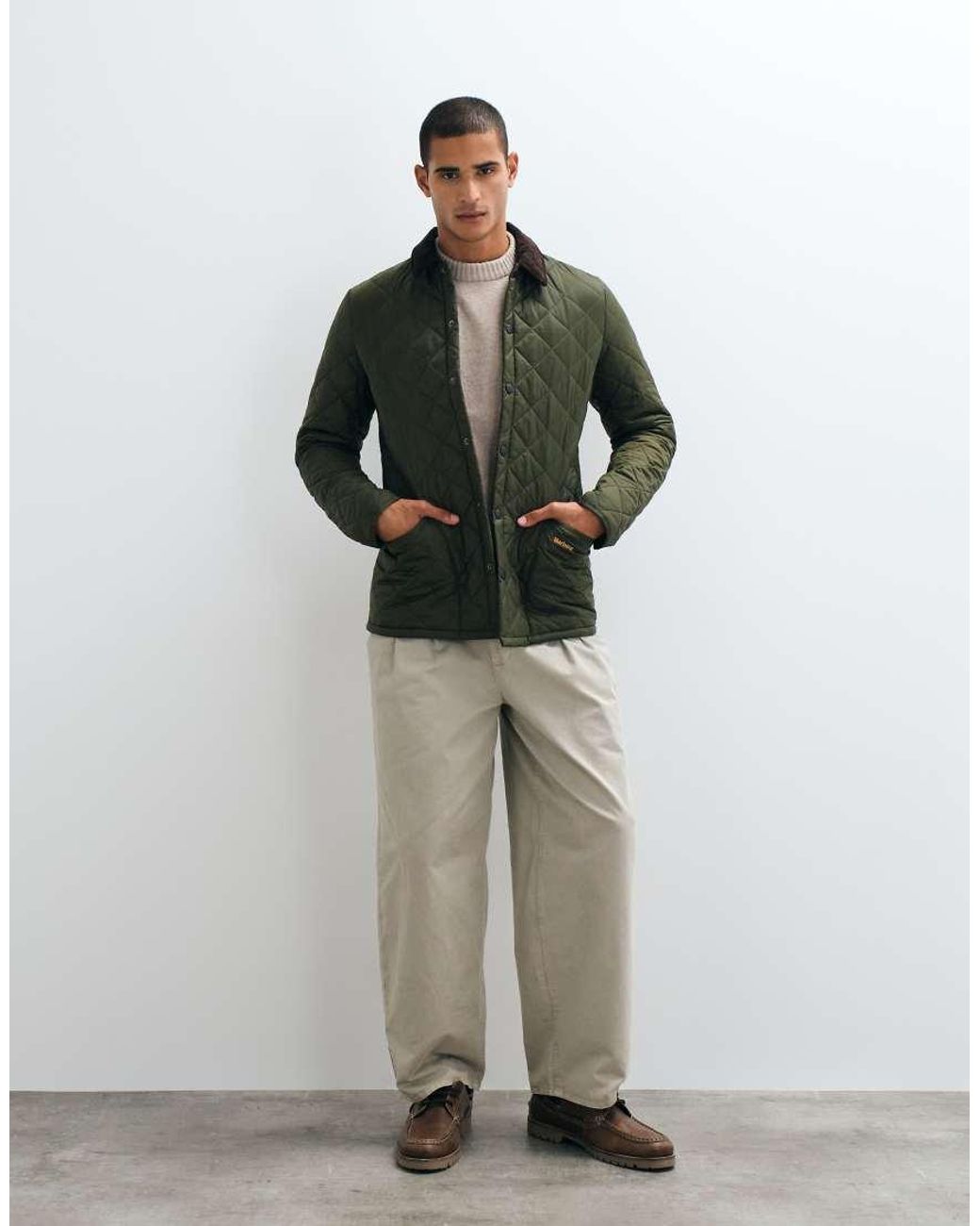 Barbour Green Heritage Liddesdale Quilted Jacket for men
