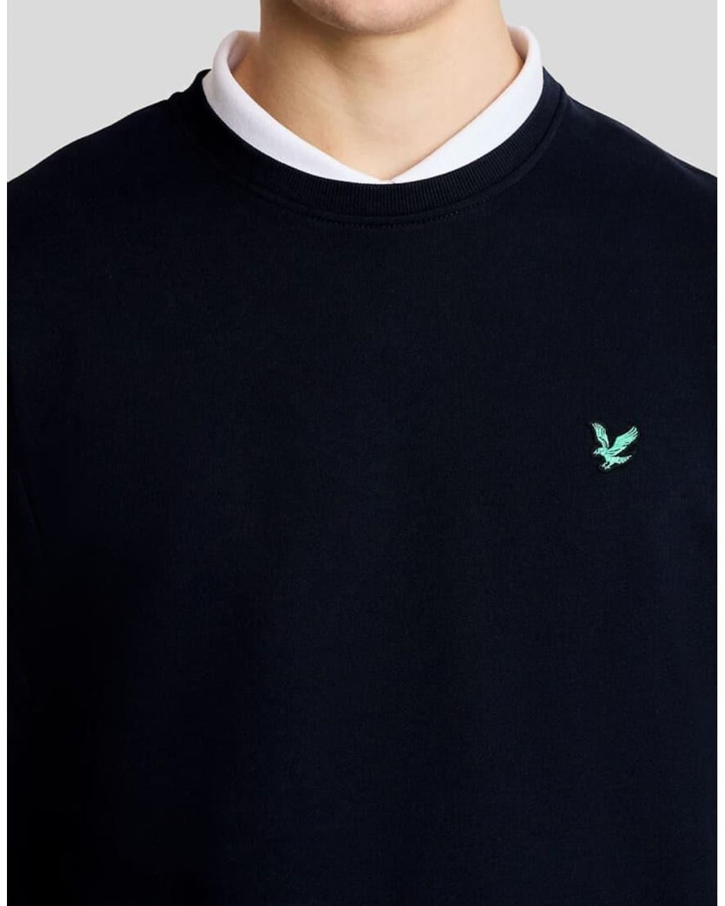 Lyle & Scott Blue Mid Layers Golf Crewneck Sweatshirt for men