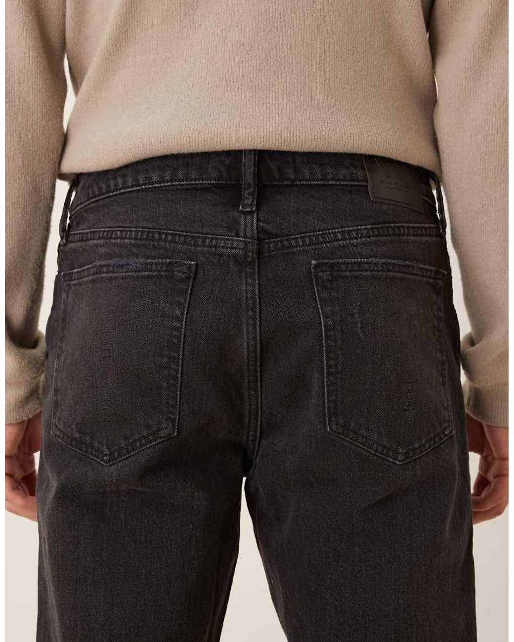 Abercrombie & Fitch Natural Vintage Stretch Straight Jeans for men
