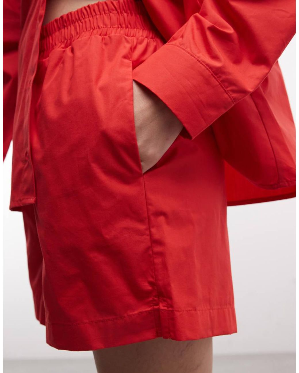 ASOS Red Longline Pull On Short
