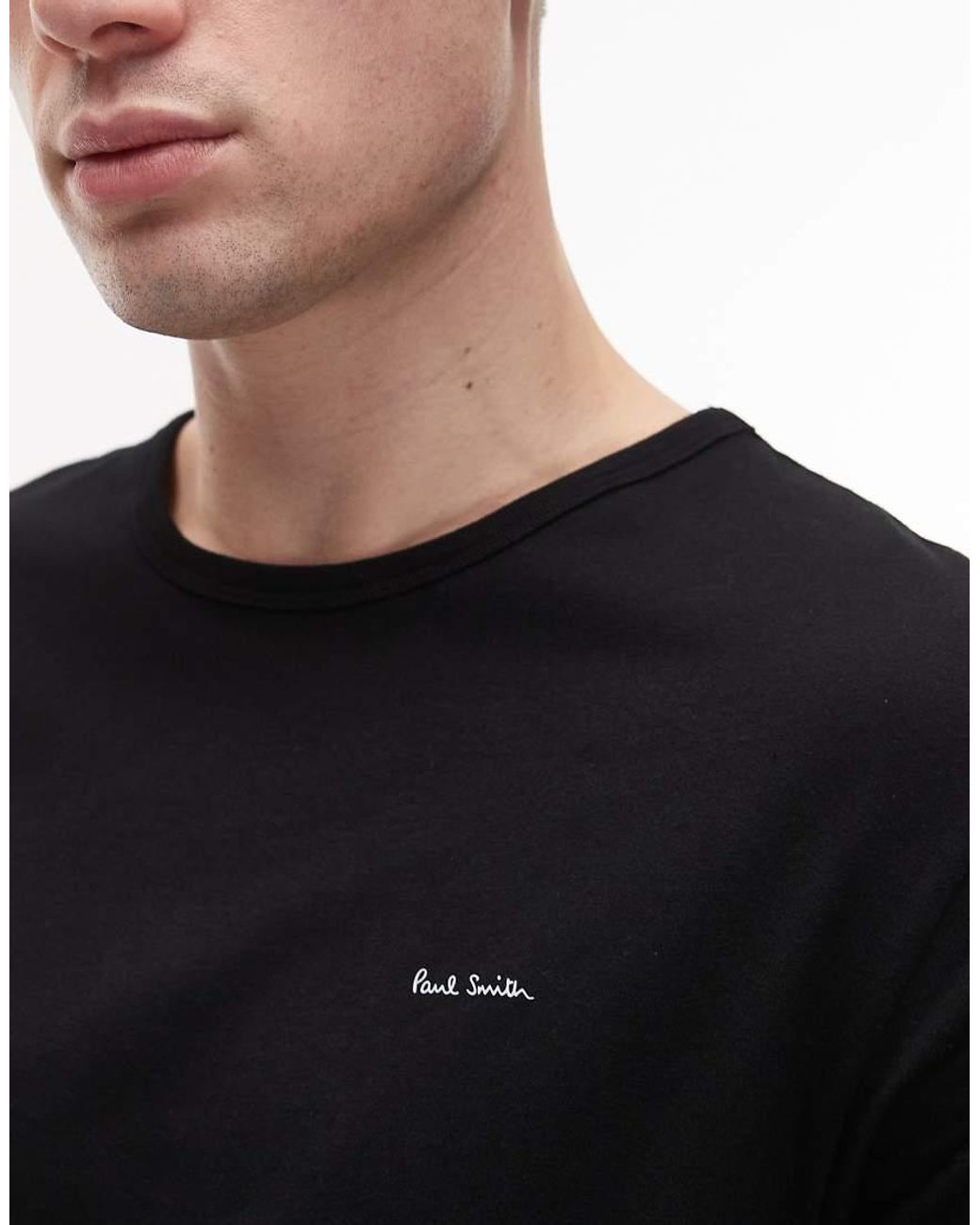Paul Smith Black 3 Pack Regular T-shirt for men