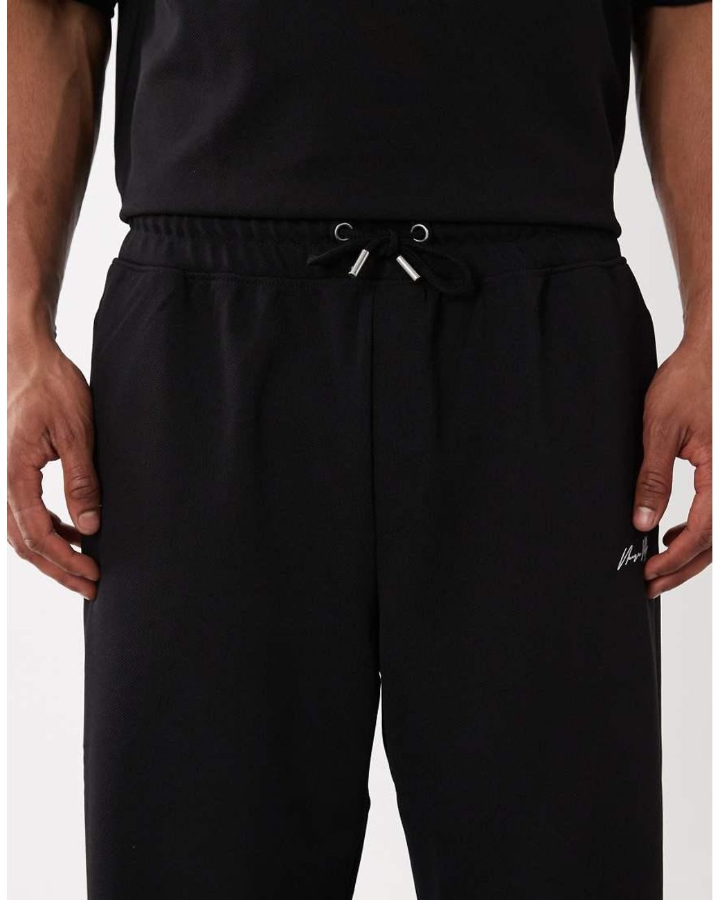 River Island White Wide Leg 'luxe' Sweatpants for men