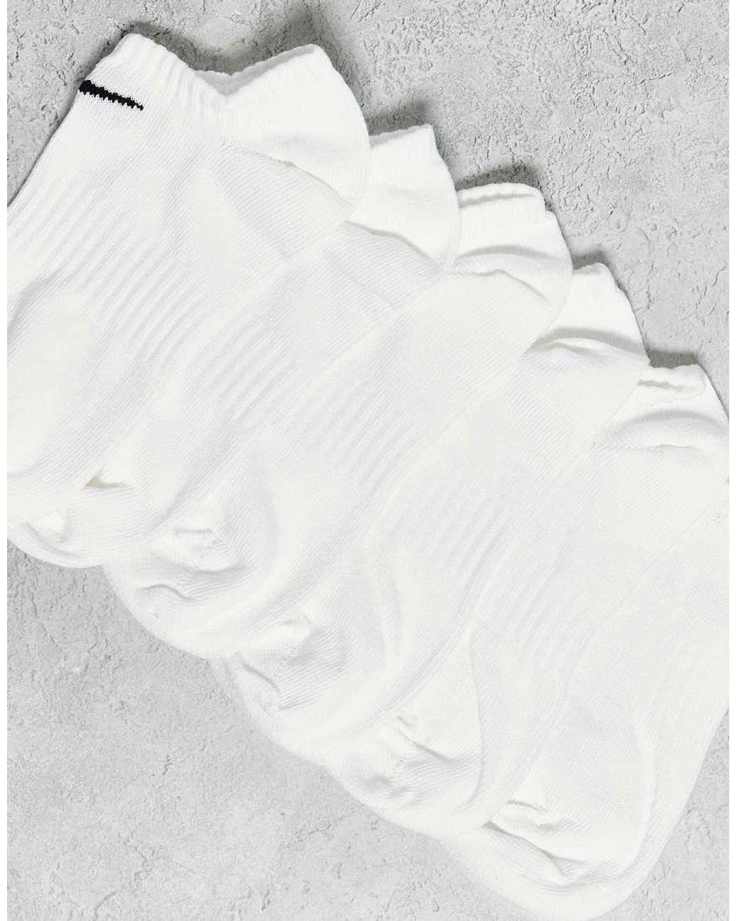 Nike White Everyday Lightweight 3 Pack No Show Socks