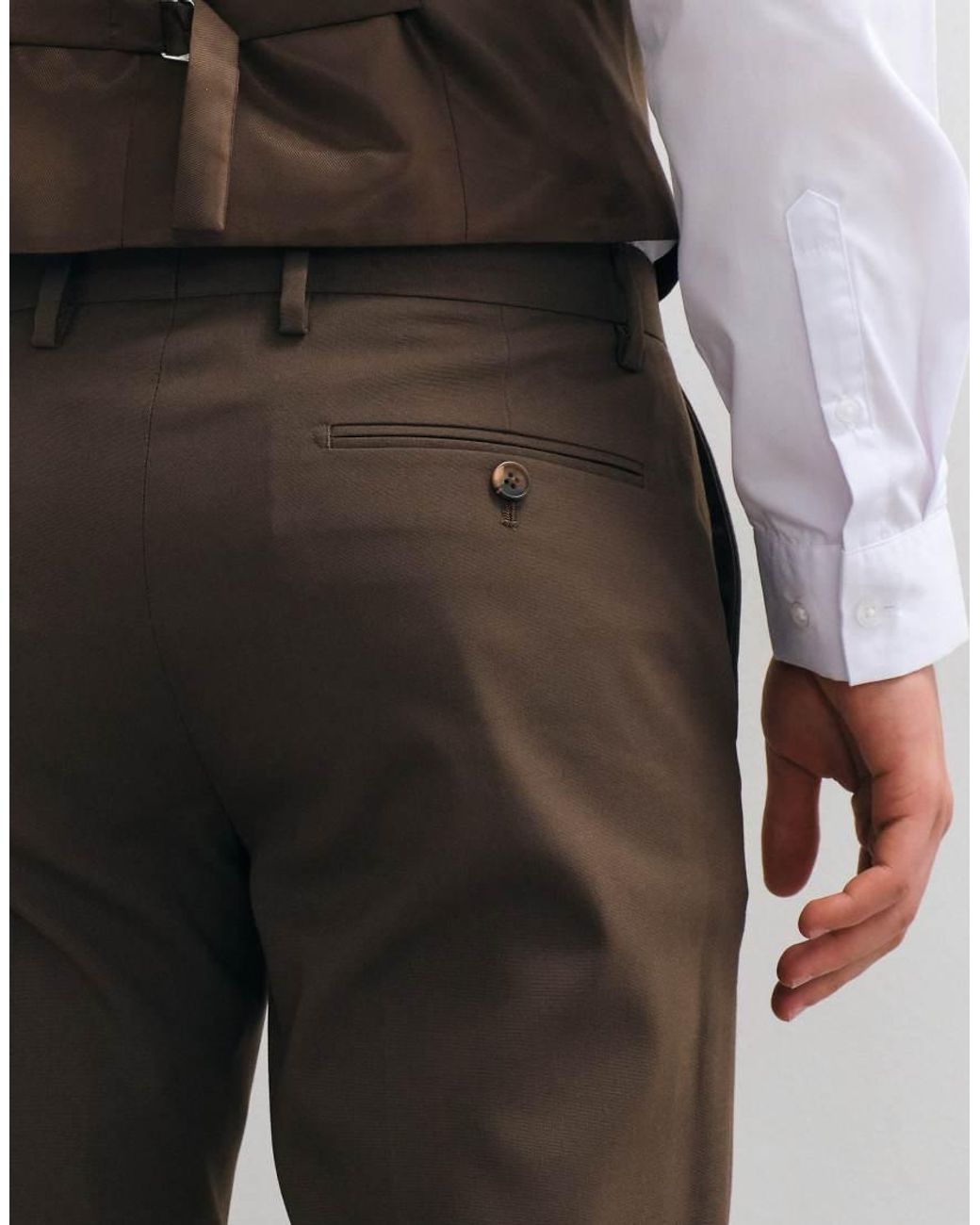 ASOS Gray Skinny Suit Trousers for men