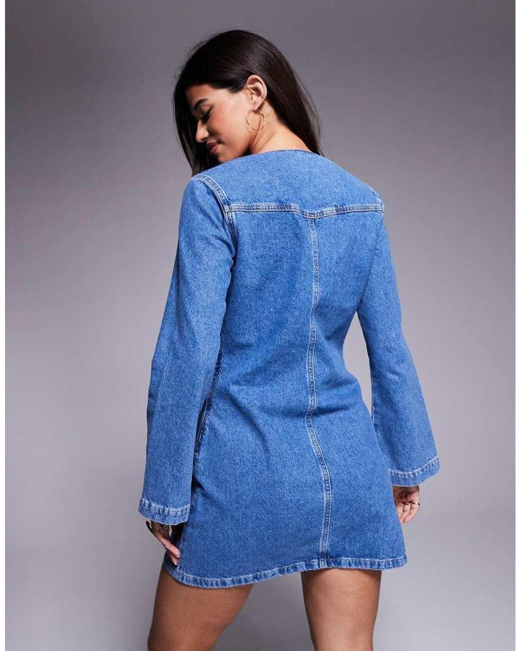 River Island Blue Snaffle Detail Dress