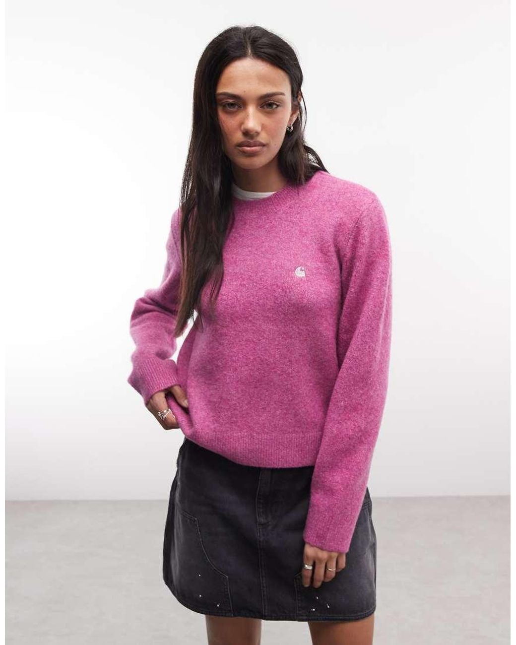 Carhartt Pink Curtis Knitted Jumper