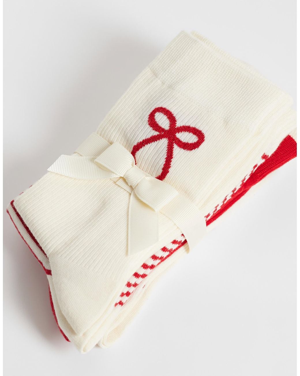 Lindex Red 4 Pack Socks